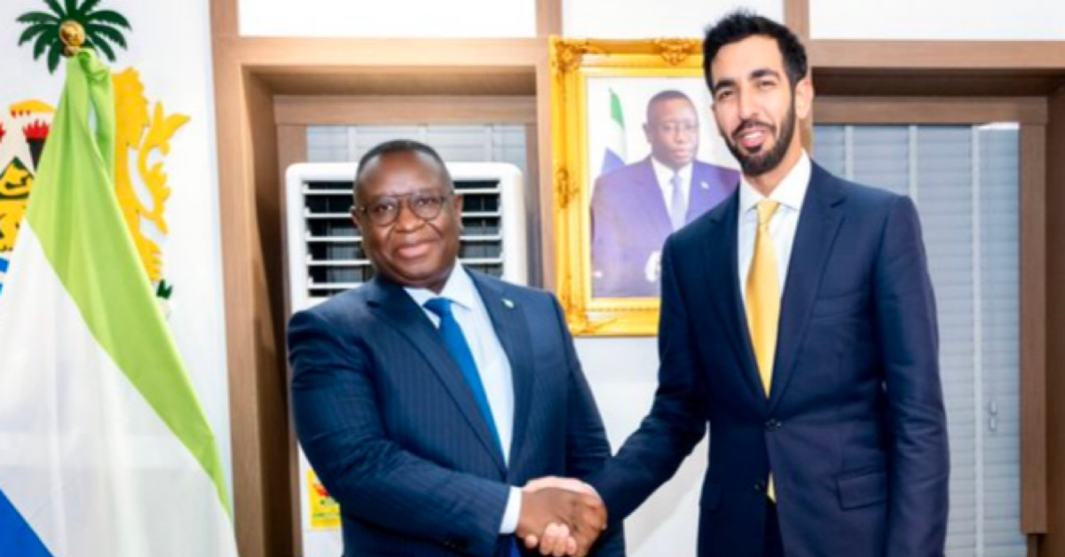 President Bio Discusses Bilateral Relations with UAE Minister of State