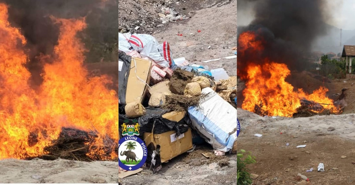 Police Destroys Over $200,000 Worth of Confiscated Narcotics
