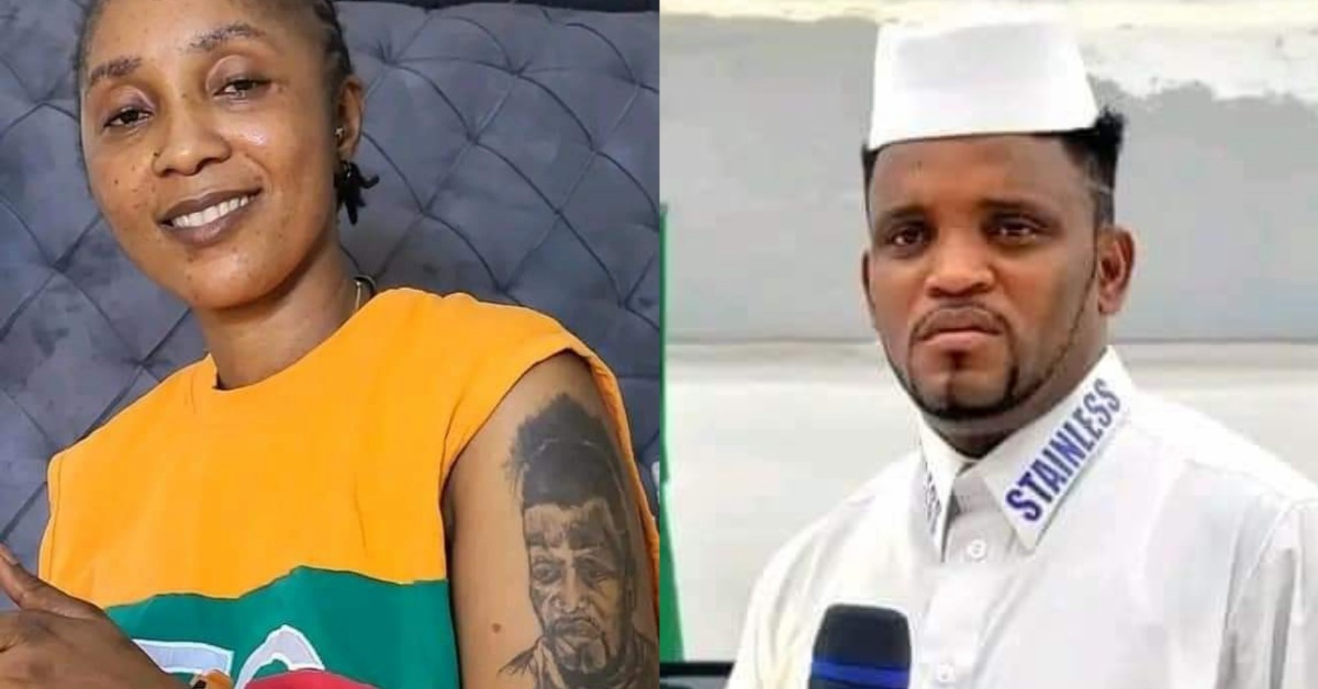 Sierra Leonean Lady Tattoo Pastor’s Face on Her Arm