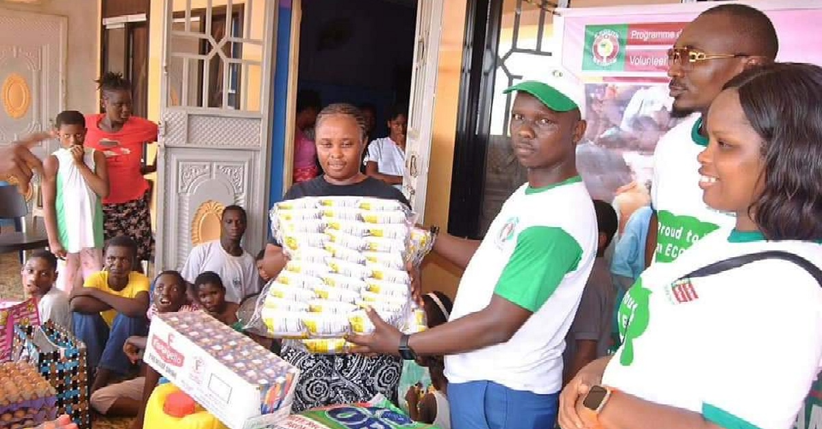 ECOWAS Volunteers Programme Celebrates ECOWAS Day with Visit to Mahanaim Disabled Orphanage Home