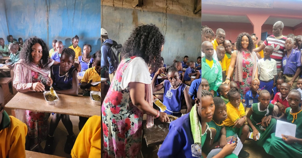 APC Hon. Mabinty Funna Feeds 1,290 NPSE Candidates in Tonkolili