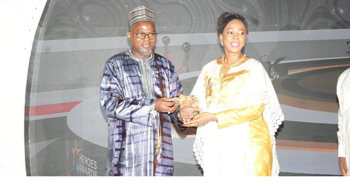 First Lady Fatima Bio Receives 2nd Heroes Award on Behalf of Husband in The Gambia