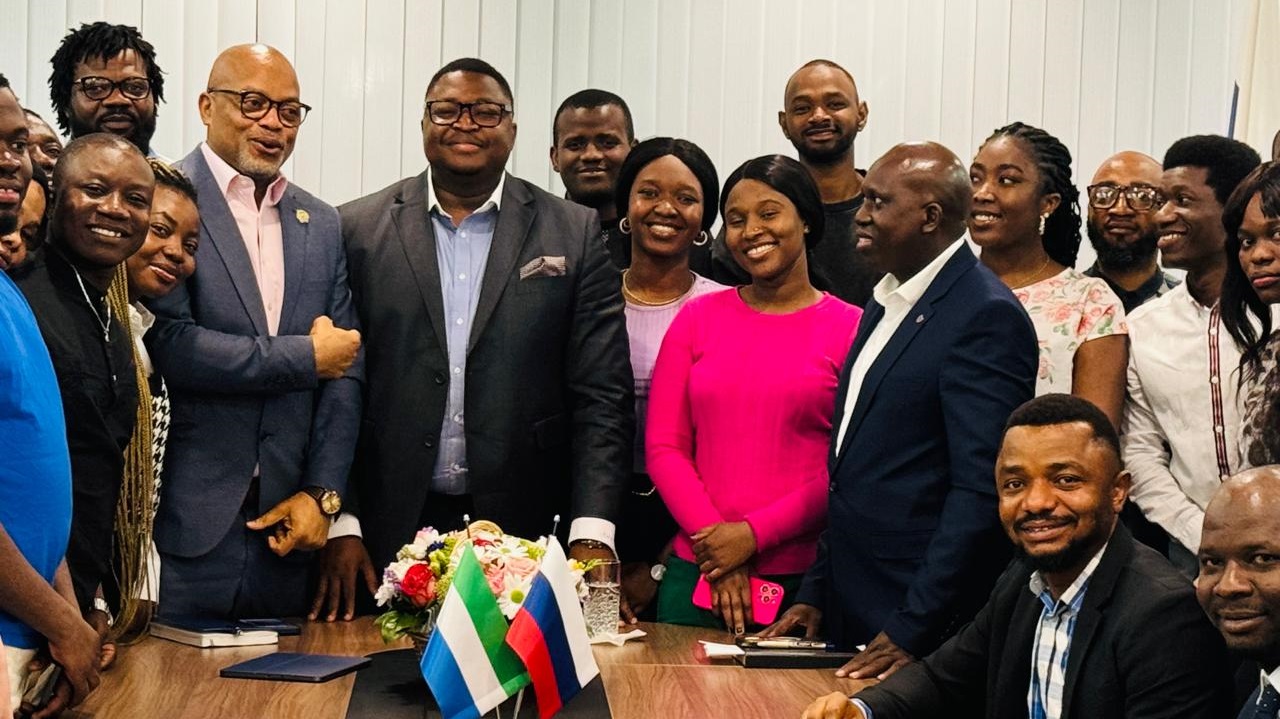 Foreign Minister Timothy Kabba Meets With Sierra Leoneans in Russia