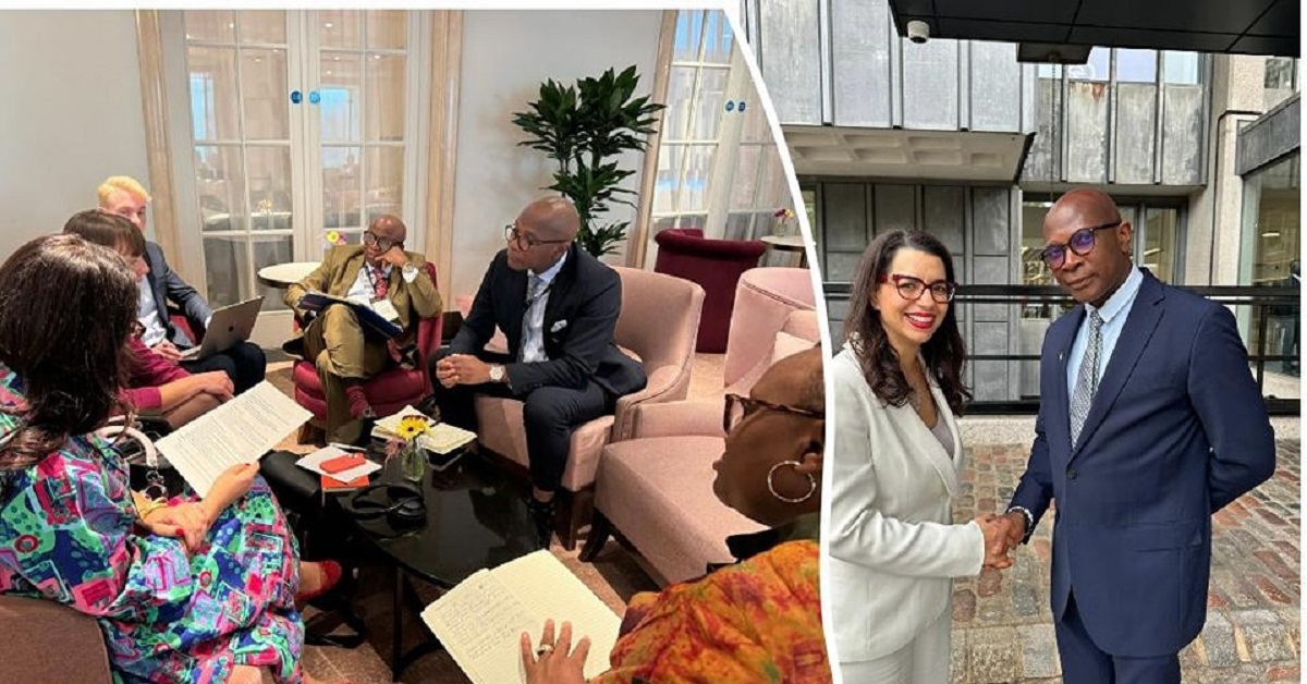 Education Minister Conrad Sackey Meets with CEO of Education Outcomes Fund During London Visit