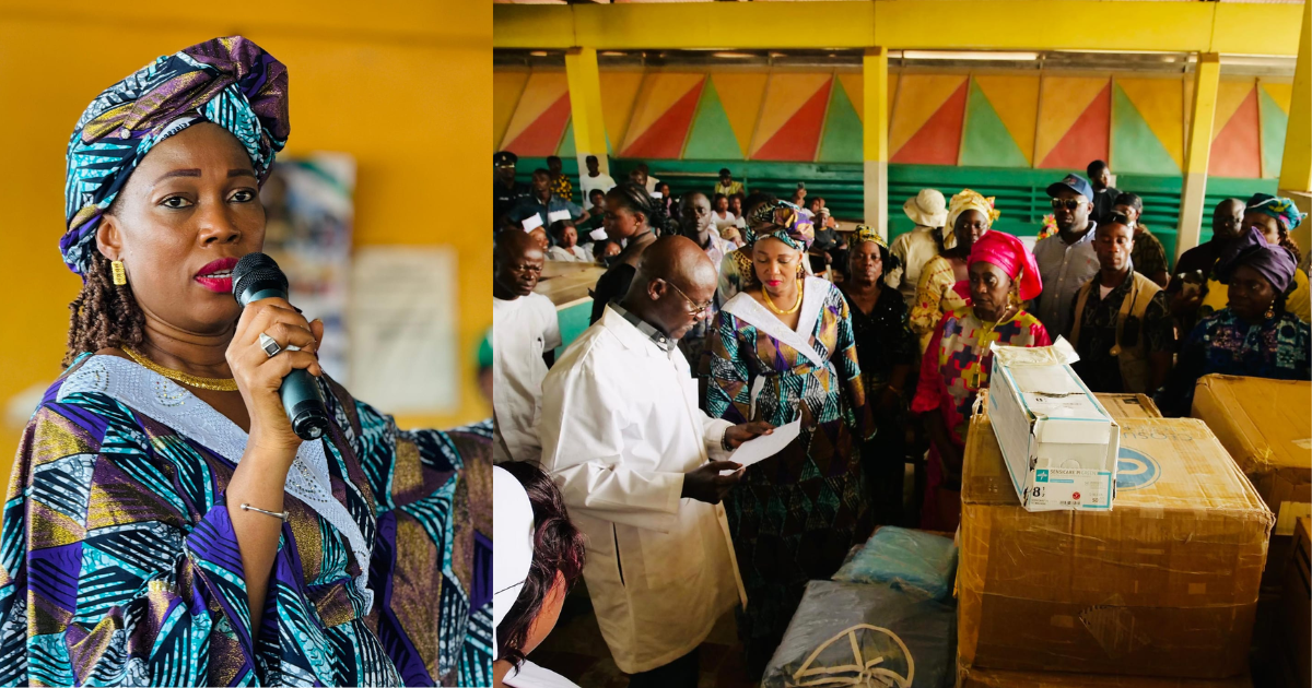 Panguma Government Hospital Receives Healthcare Equipment From First Lady Fatima Bio