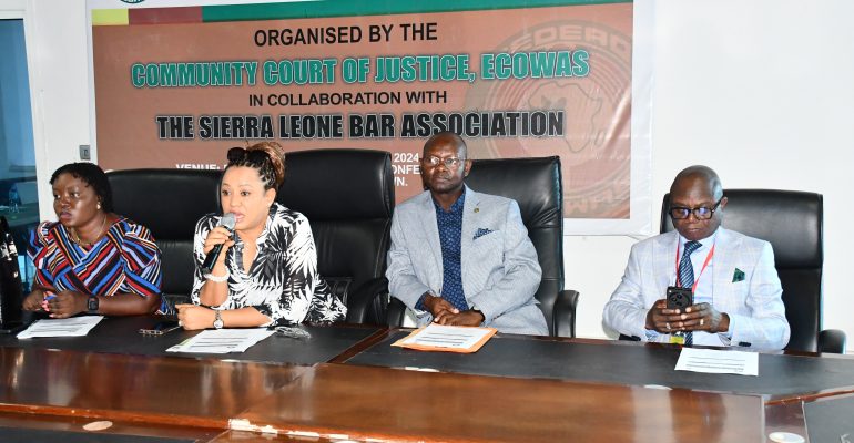 ECOWAS Court And SLBA Train Sierra Leone Lawyers And Law Students on Court Procedures And Jurisdiction