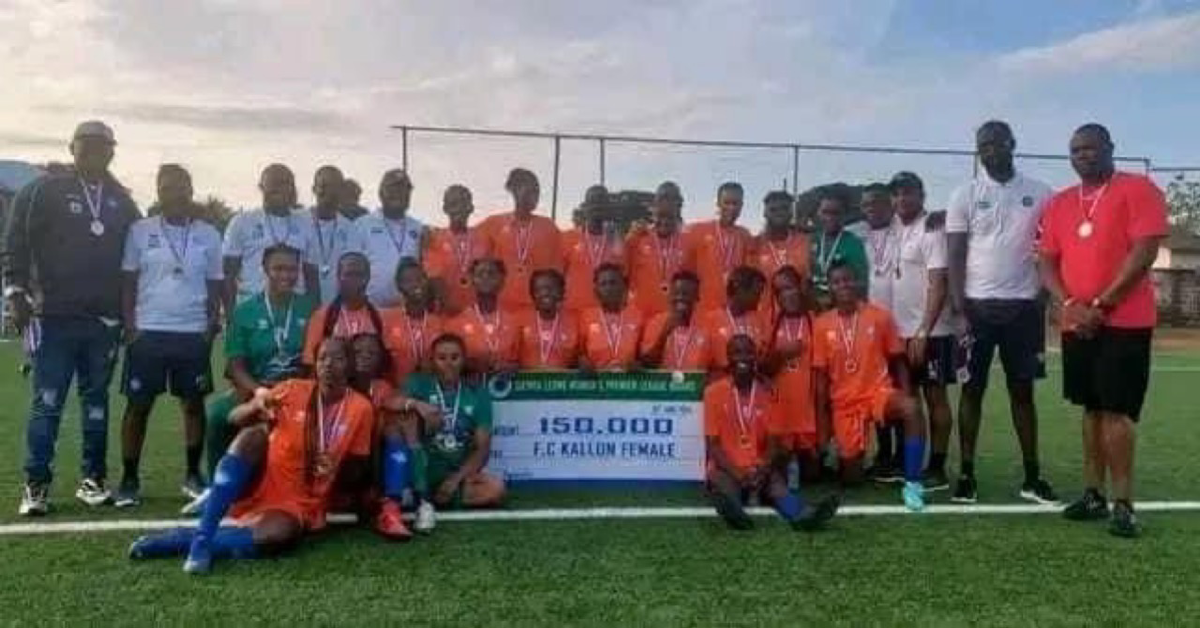 FC Kallon Women’s Team Awarded NLe150,000 For Second Place Finish in Female Premier League