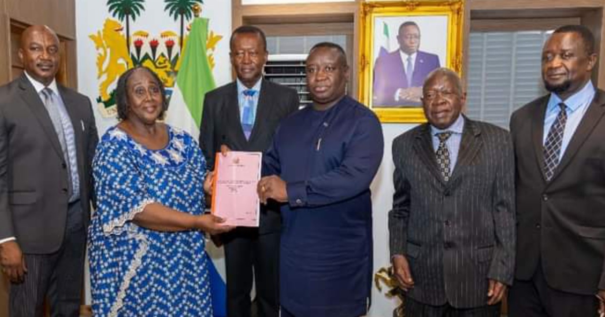 President Bio Receives Investigation Report on Auditor General and Deputy