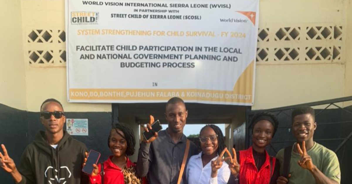 Children Forum Network, World Vision, and Street Child Empower Youth in Kono