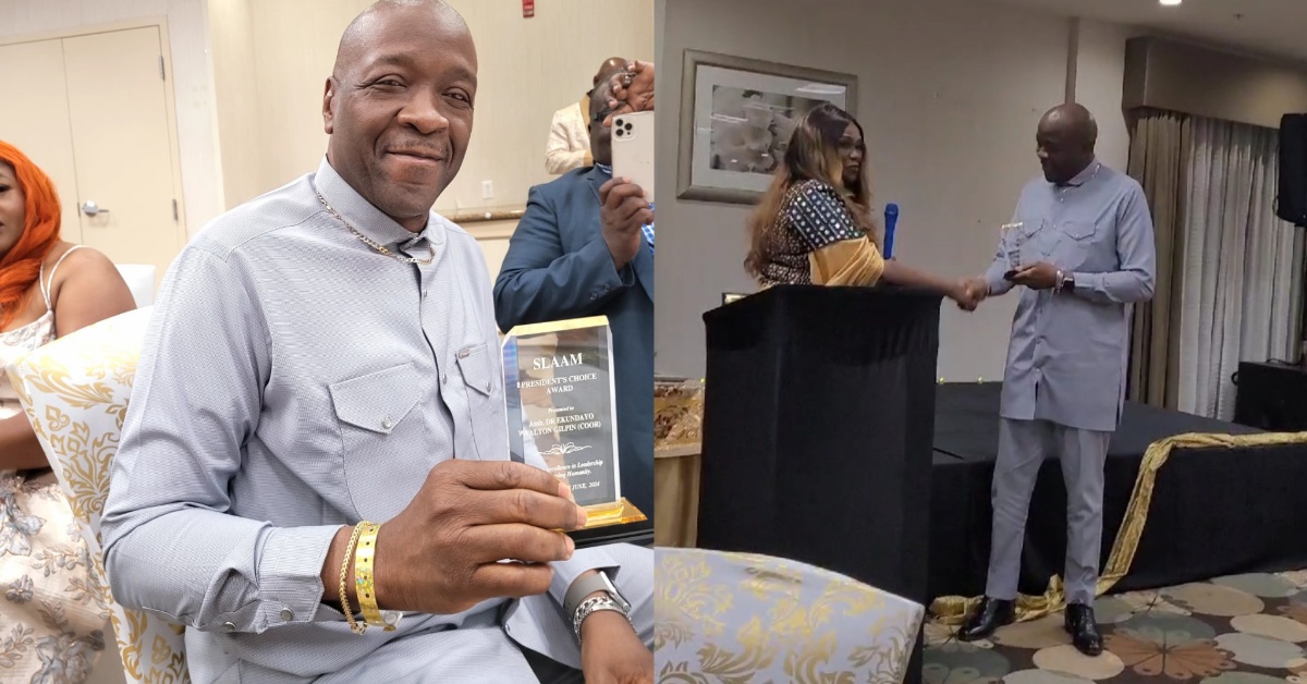 Dr. Ekundayo Walton Gilpin Awarded at 9th SLAAM Lifetime Achievement Awards for Leadership and Service to Humanity