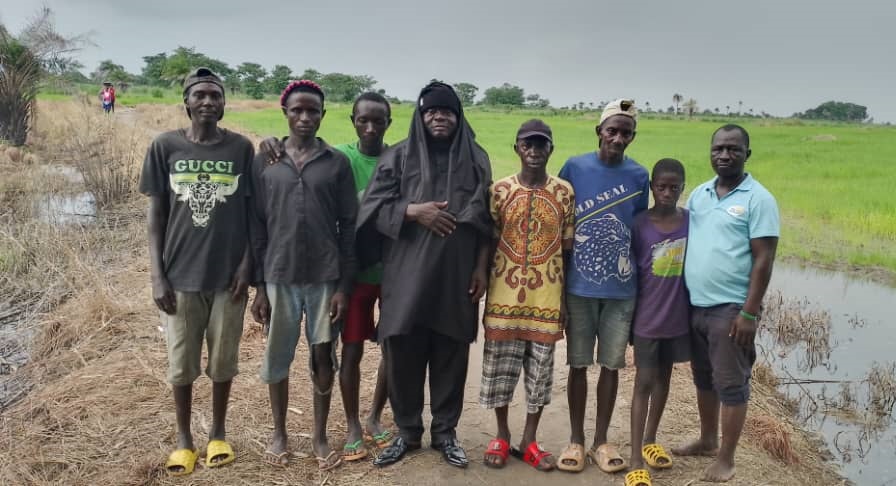 PC Sebora N’thelleh III of Yoni Mamaila Chiefdom Engages in 100 Hectares Rice Cultivation