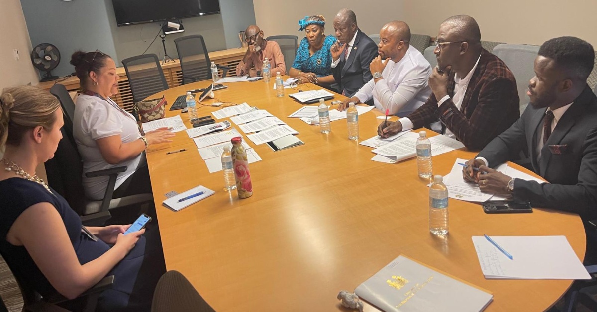 Chief Immigration Officer Kanneh And Team Engages U.S Department of Homeland Security