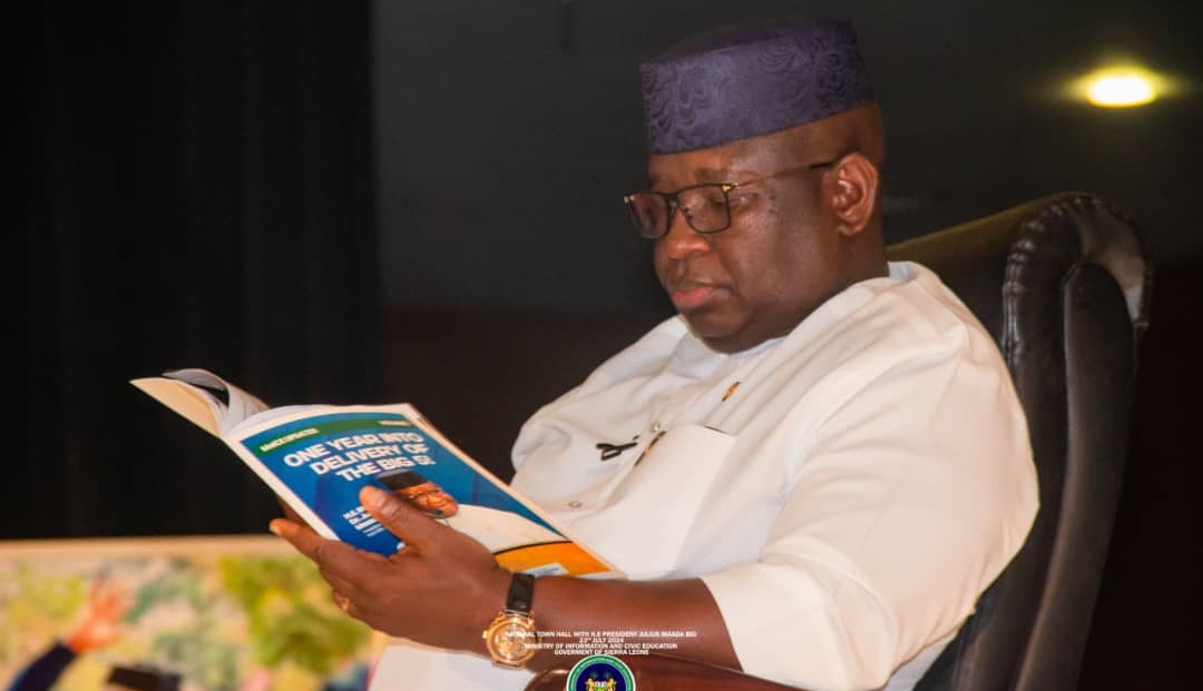 President Bio Unveils Magazine Highlighting First Year Achievements