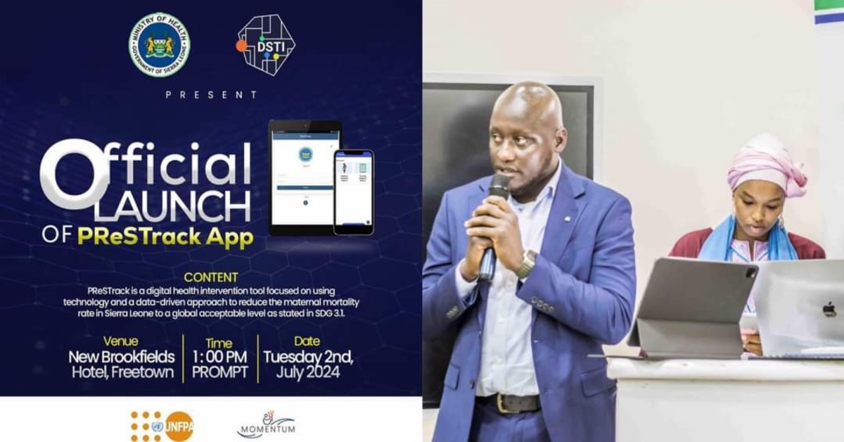 DSTI, Ministry of Health, and UNFPA Launch PReSTrack App to Combat Maternal Mortality in Sierra Leone