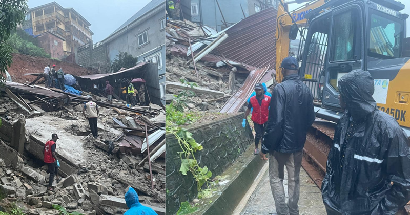 Four Storey Building Collapses in Freetown