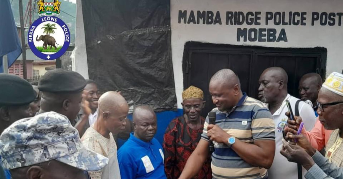 Mamba Bridge Community Hands Over Newly Constructed Police Post to Boost Security in Moeba