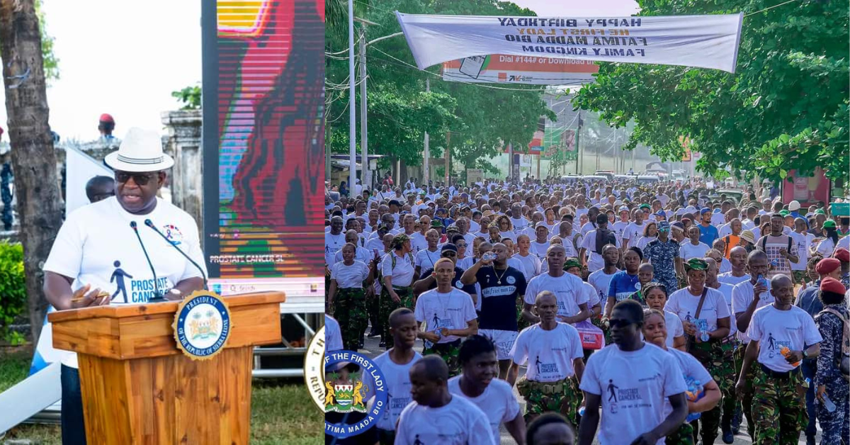 President Bio Leads Prostate Cancer Awareness Walk, Highlights Advancements in Healthcare
