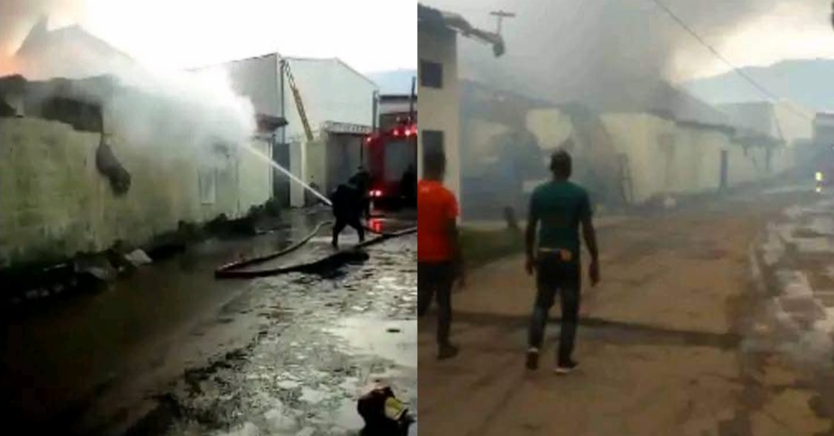 Fire Ravages Chinese Compound in Cline Town