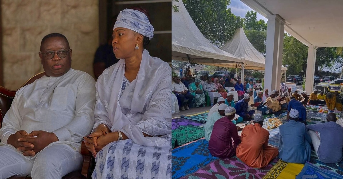 President Bio and First Lady Host Quranic Reading in Memory of His Mother