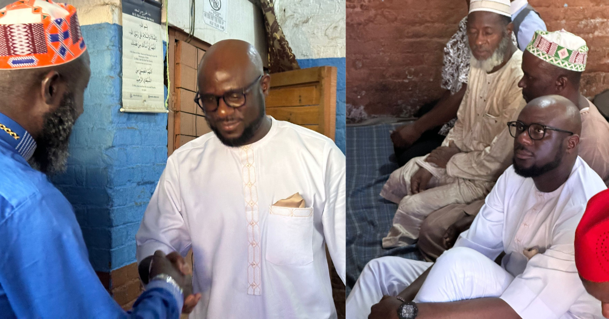 Ady Macauley Draws Massive Support During Mosque Visit in Freetown