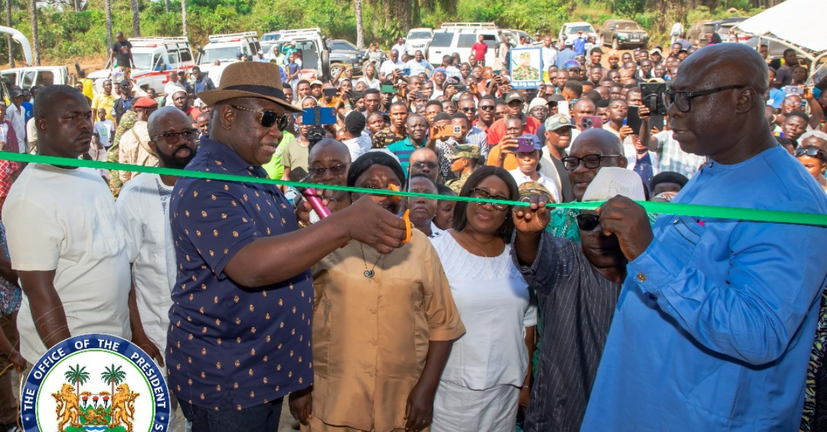 President Bio Launches Cold Chain Facility and Emergency Medical Services in Bonthe