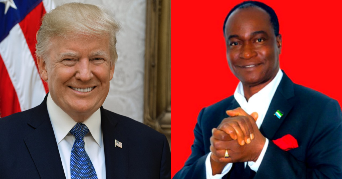 Samura Kamara Congratulates U.S. President-Elect Donald Trump on His Historic Return to Office