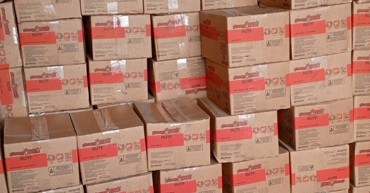 Kambia District Health Team Receives 810 Cartons of Plumpy Nuts to Fight Malnutrition