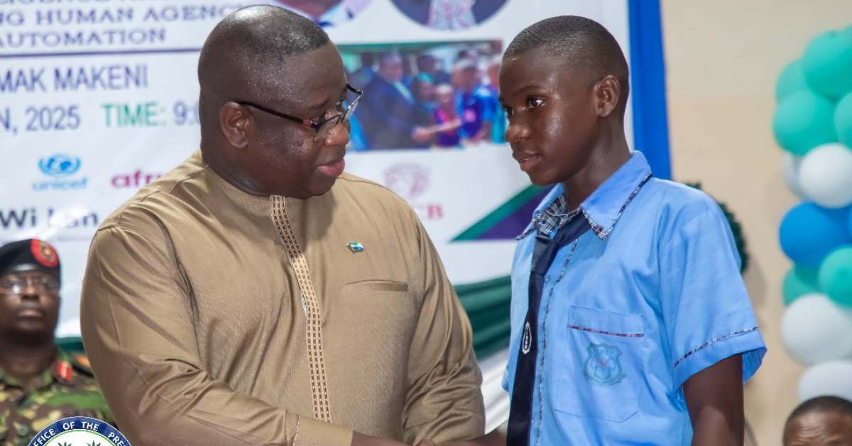 President Bio Champions Education and AI at Annual Education Week in Makeni