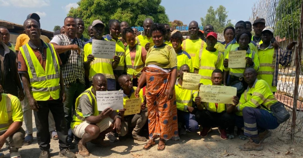 Sierra Diamonds Staff Protest Over Non-Payment of Salary and Allowances