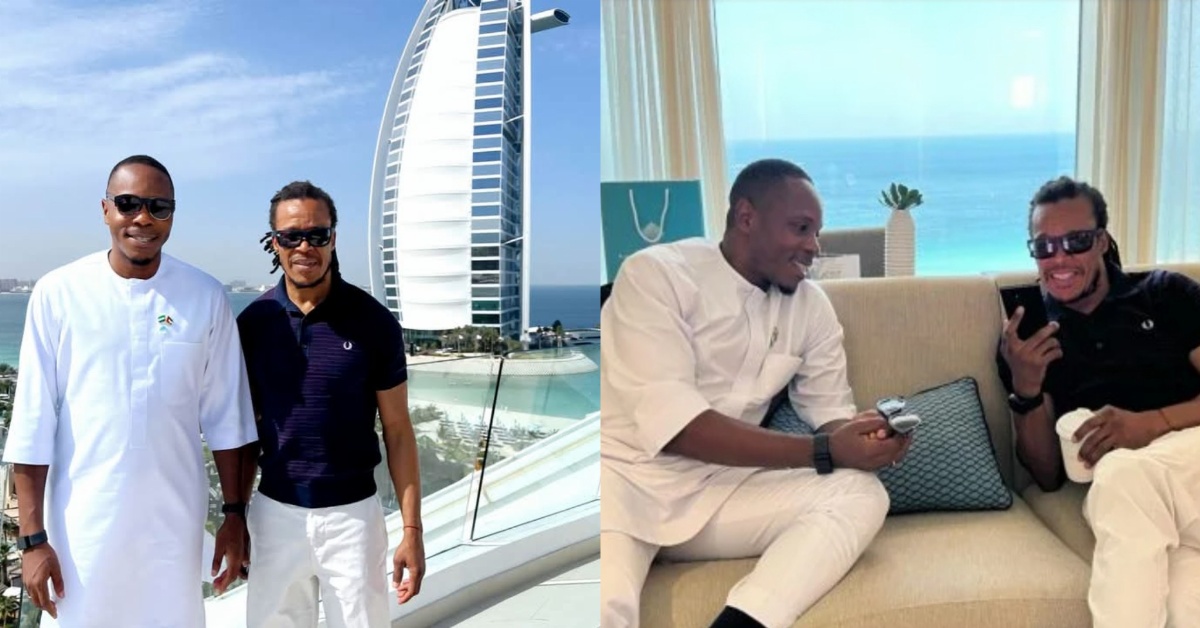 Chief Minister Sengeh Engages Dutch Football Legend Edgar Davids on Sports Development in Sierra Leone