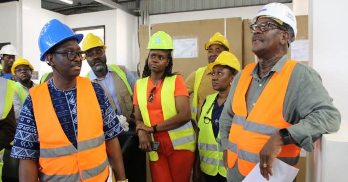 Minister of Health Inspects Ongoing Maternity Center Construction in Kono
