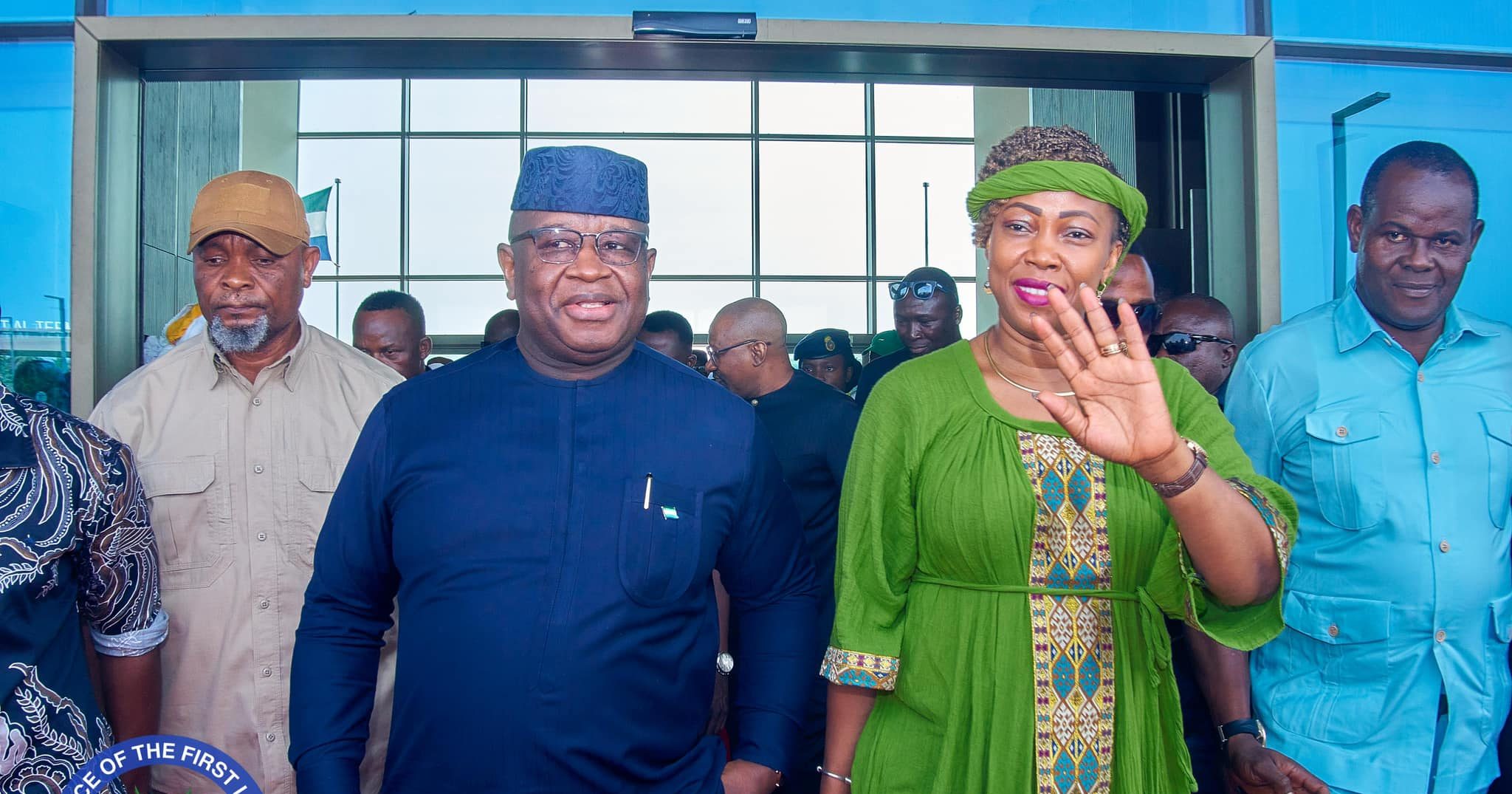President Bio and First Lady Fatima Bio Return to Sierra Leone After African Union Engagements