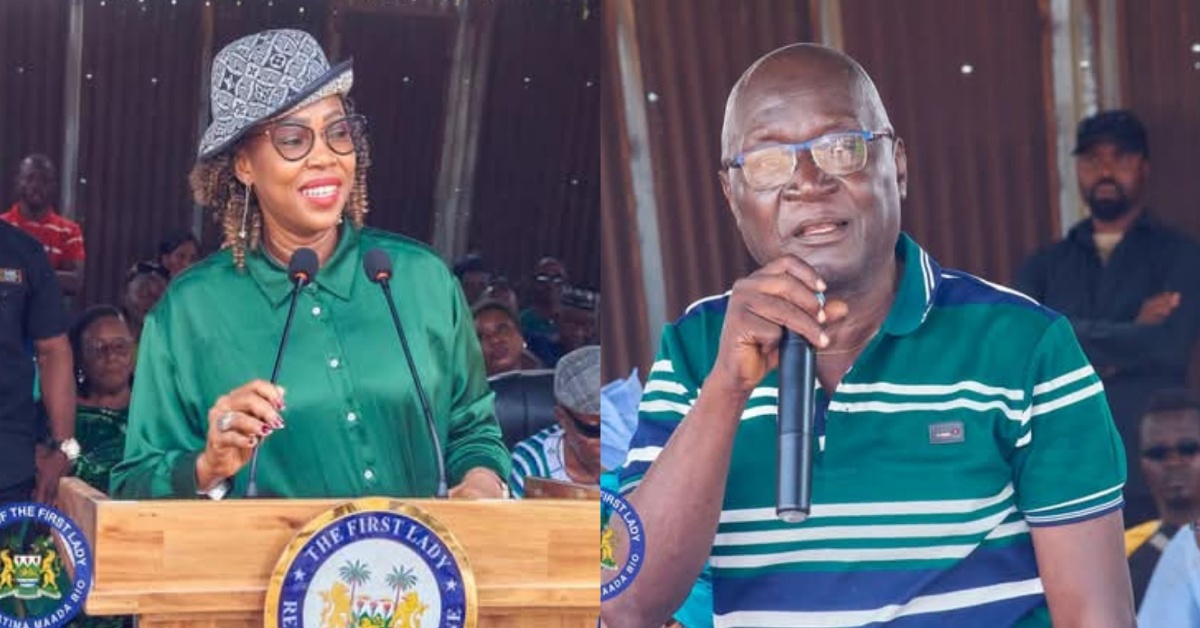 First Lady Fatima Bio Describes SLPP District Chairman as ‘Political Godfather
