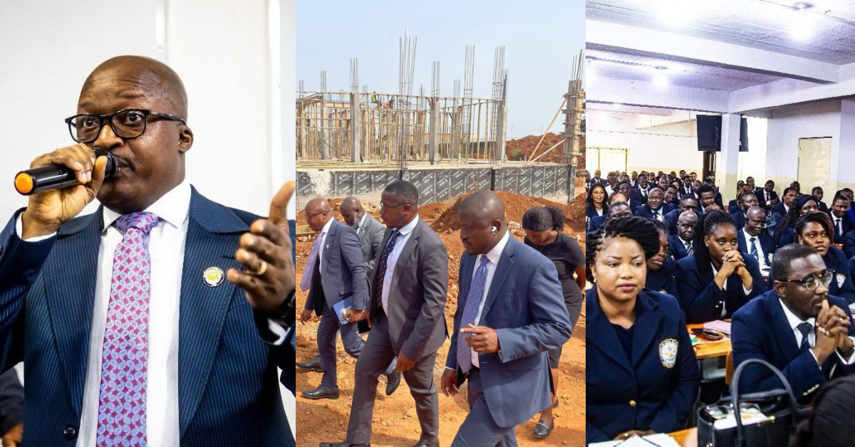 Chief Justice and Attorney General Visit New Law School Construction Site, Engages Students