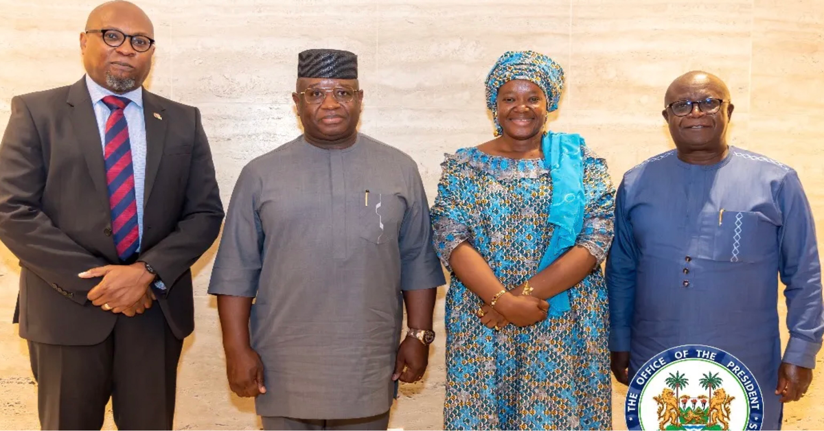 King’s Foundation of UK Pays Courtesy Call to President Bio to Improve Urban Development