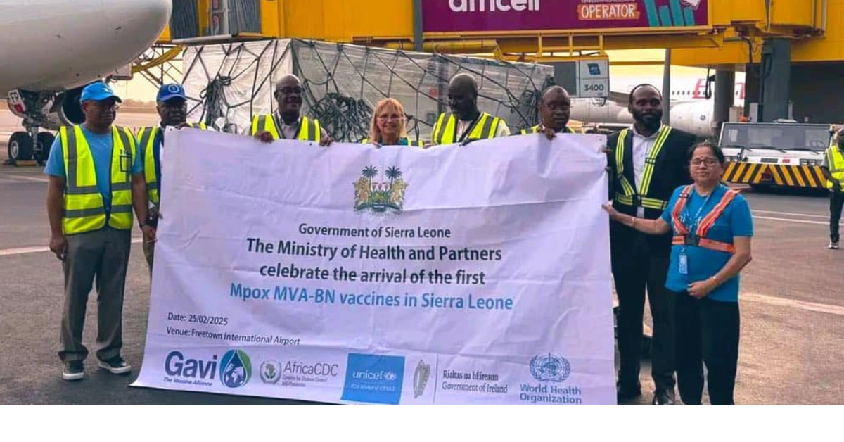 Sierra Leone Receives First Batch of 61,300 Mpox Vaccine Doses