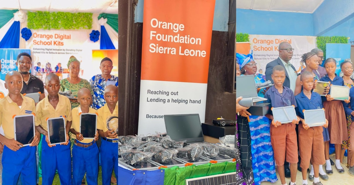 In Bo and Pujehun: Orange Donates Digital Kits to St. Theresa’s Police and Holy Family Schools