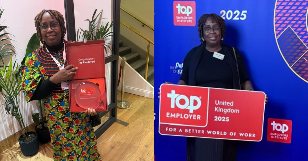 Orange Sierra Leone Honored at Annual Top Employer Certificate Award Ceremony in United Kingdom