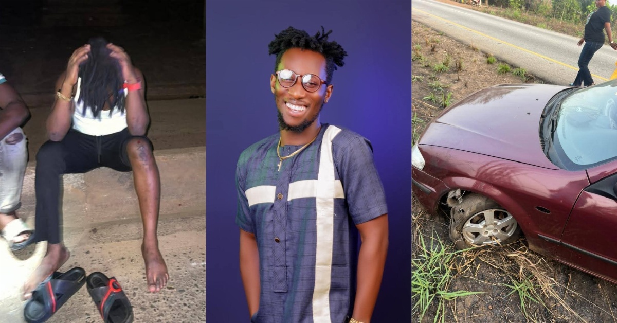 Robinho D Comedian Survives Gruesome Car Accident on Bo Highway