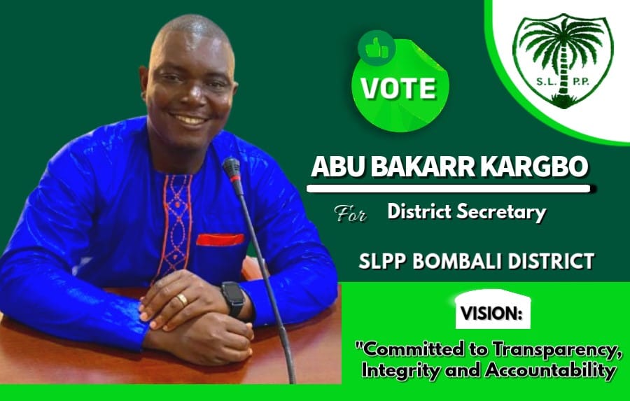 SLPP Bombali District Executive Suspends its Constituency 33 Chairman for Misconduct, Riotous Conduct