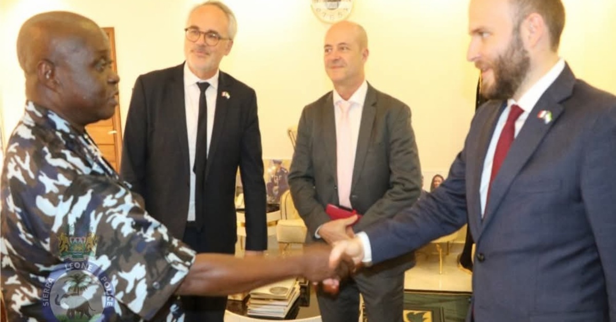 French Ambassador Luc Briard Engages with Sierra Leone Police on Security Collaboration