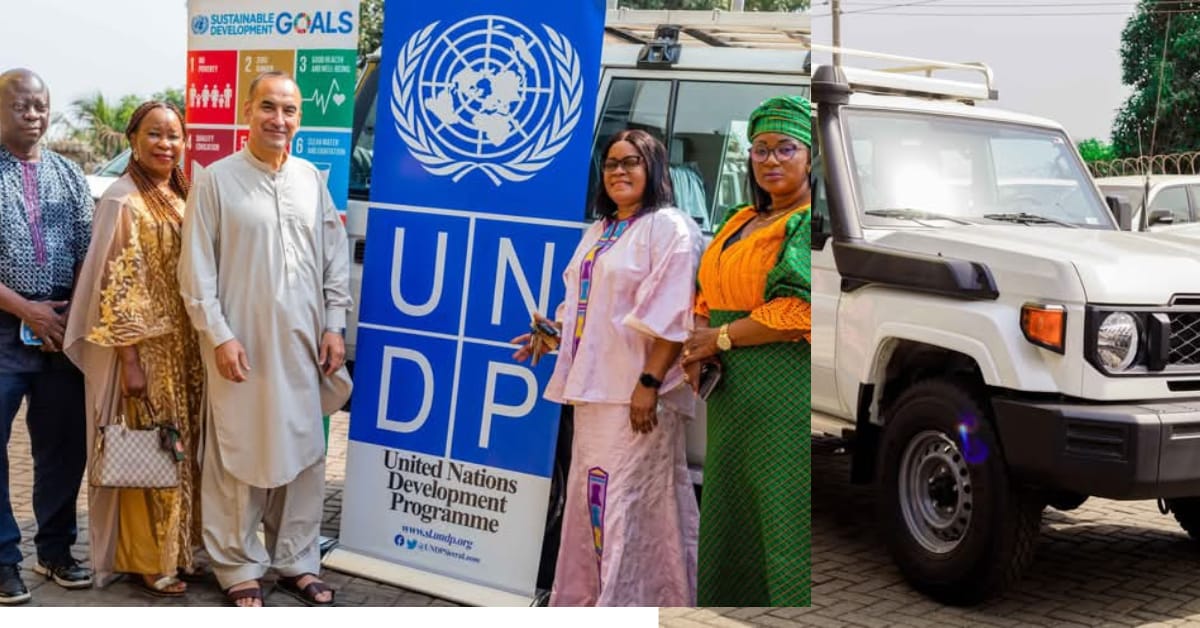 UNDP Donates Vehicle to Environment Ministry for Western Area Peninsula Monitoring