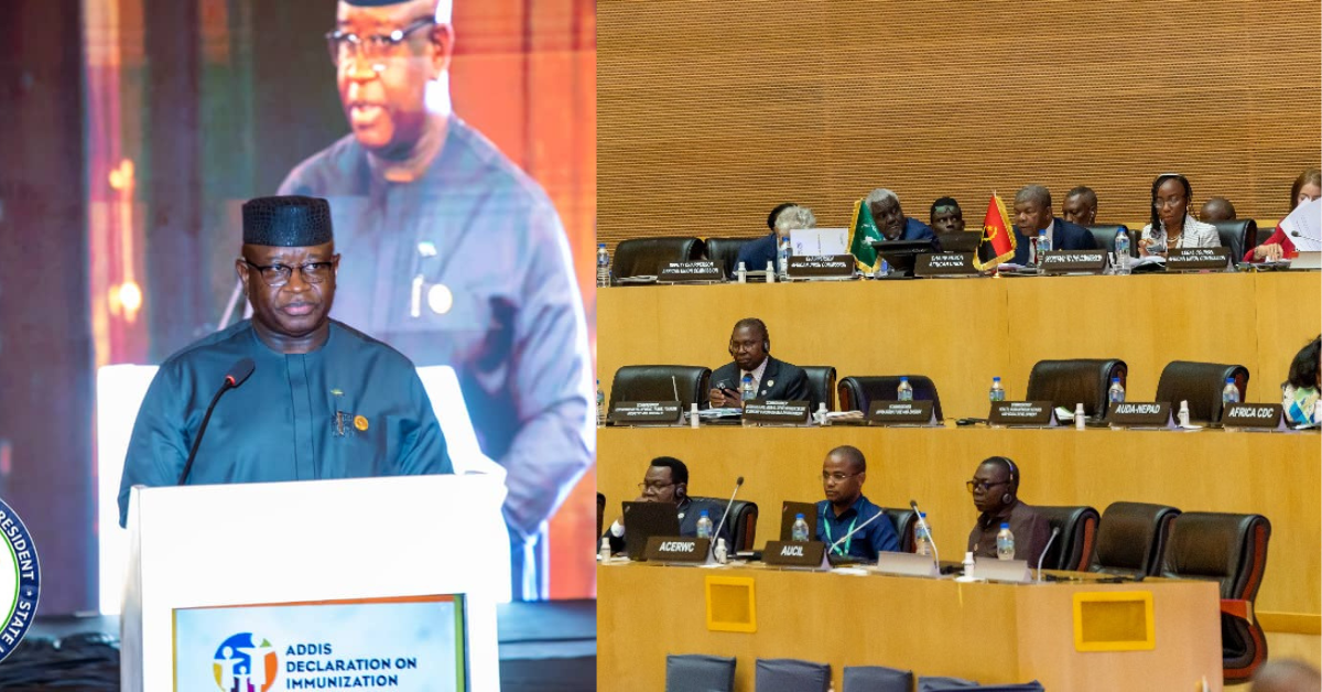 President Bio Champions Universal Immunisation at African Union Summit