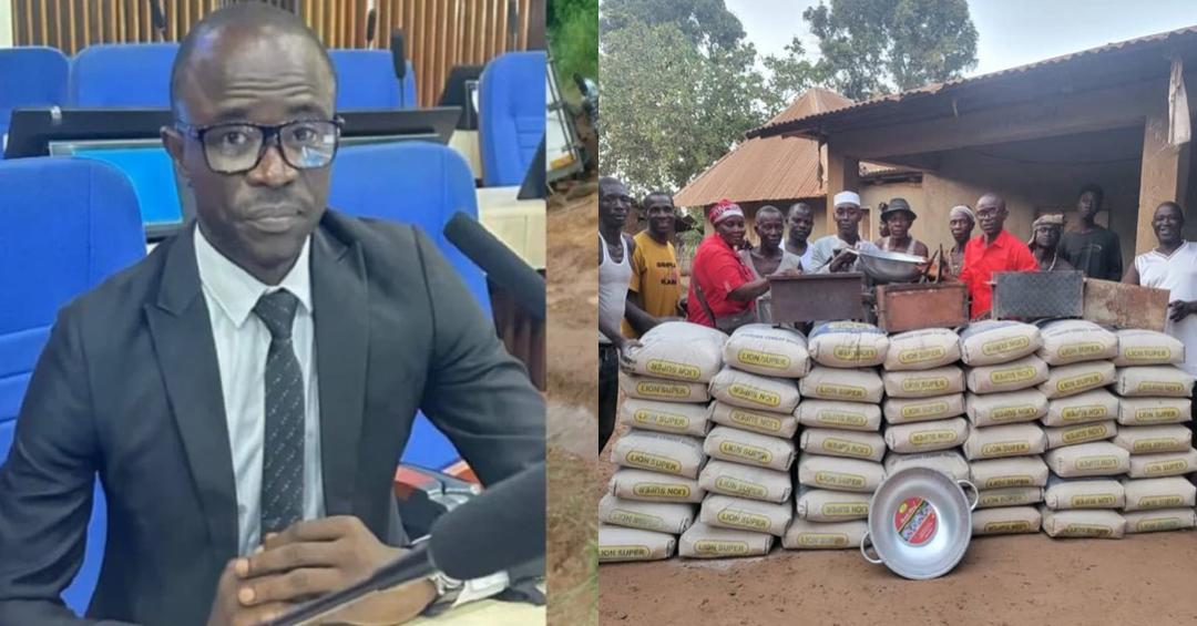 APC’s Hon. Ernest Dura Koroma Donates Building Materials for Construction of Community Centres