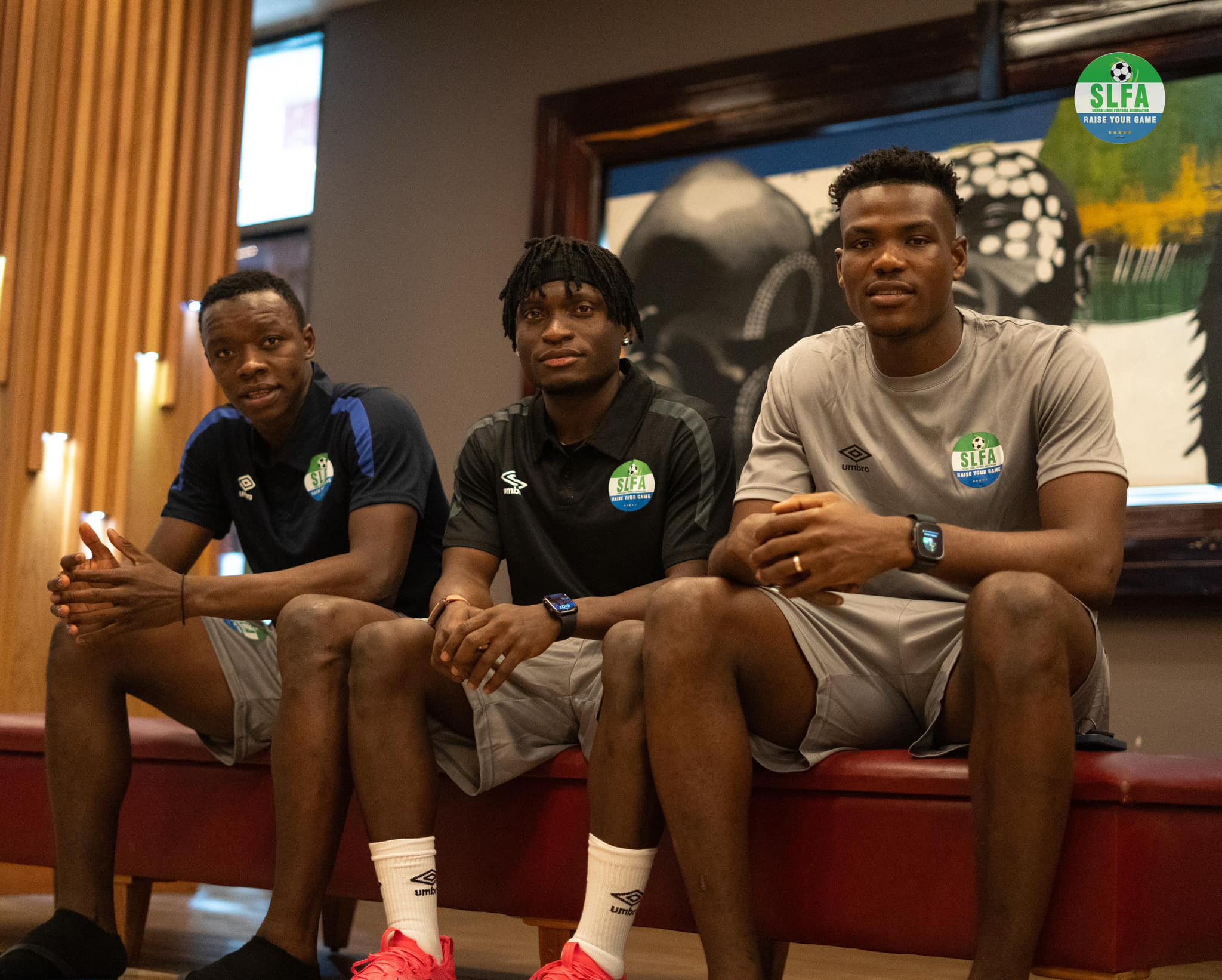 Juma Bah, Alie Conteh and Alhassan Koroma Arrive Leone Stars Camp Ahead of World Cup Qualifiers