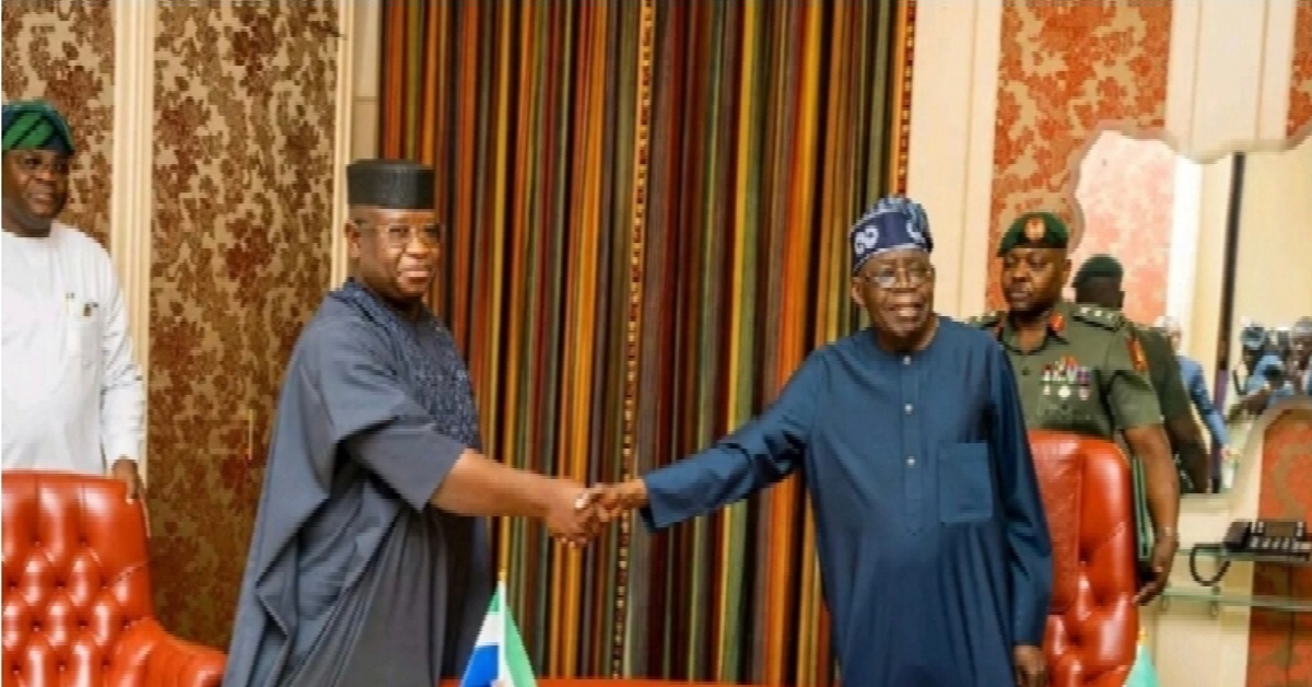 President Bio Meets with Nigerian President Tinubu in Abuja