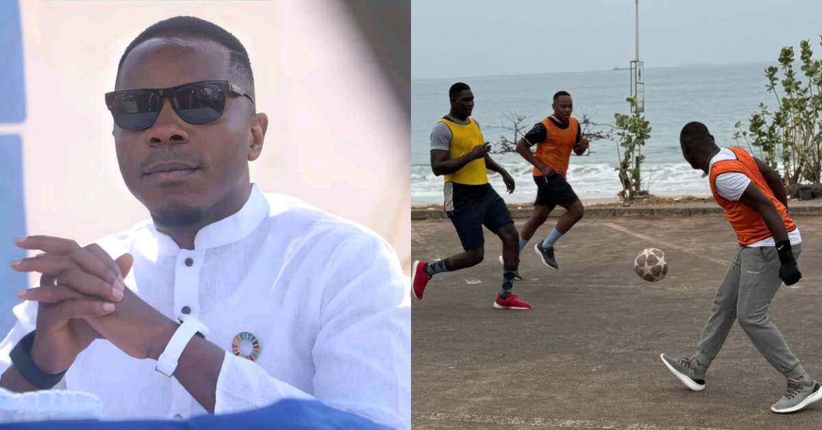 Chief Minister, David Sengeh Joins BAFA Football Match at the Beach