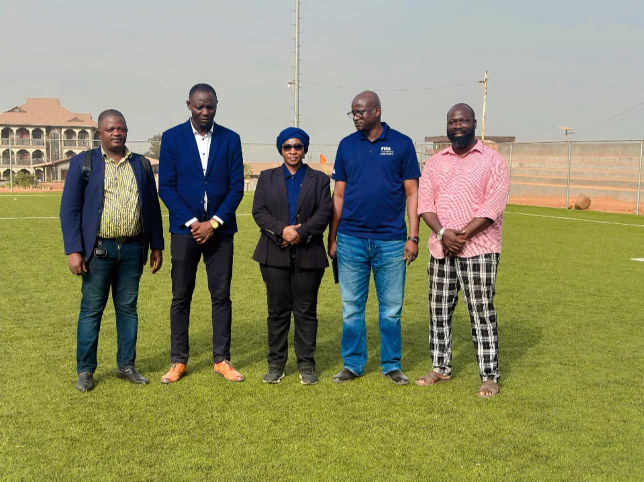 FIFA Delegation Concludes Inspection of Artificial Turf Pitches and Development Projects in Sierra Leone