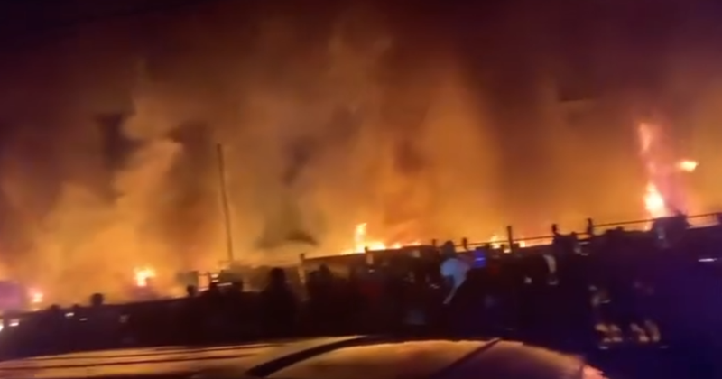 Massive Fire Outbreak at Upgun Community, Multiple Properties Destroyed