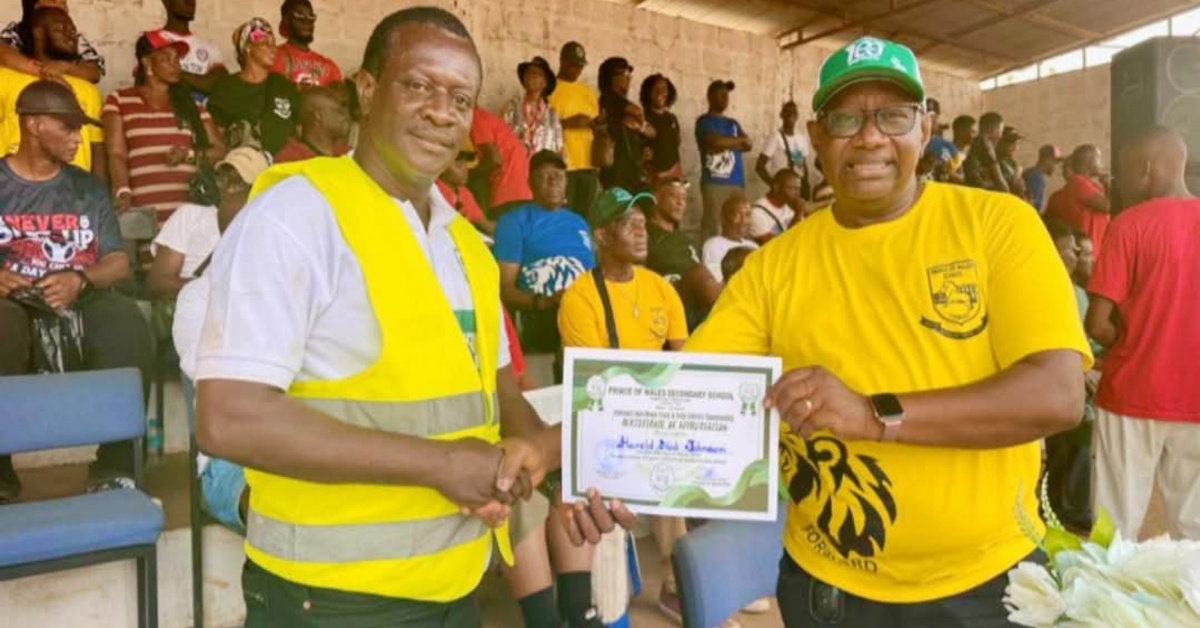 SLFA Vice President Honored at Prince of Wales School’s Centenary Athletics Championship